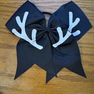 Black Antler Bow Hair Accessory
